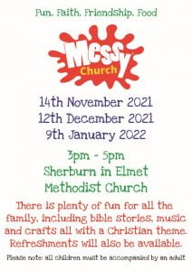 Messy Church Nov 21 Jan 22 Poster