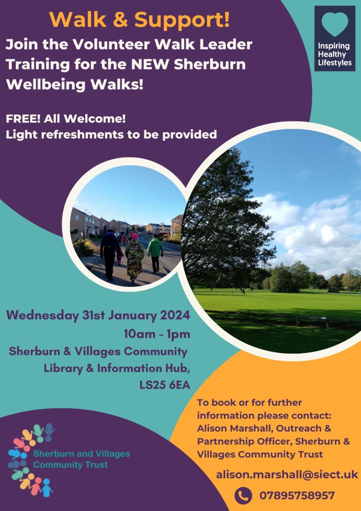 wellbeing walk training 31 Jan