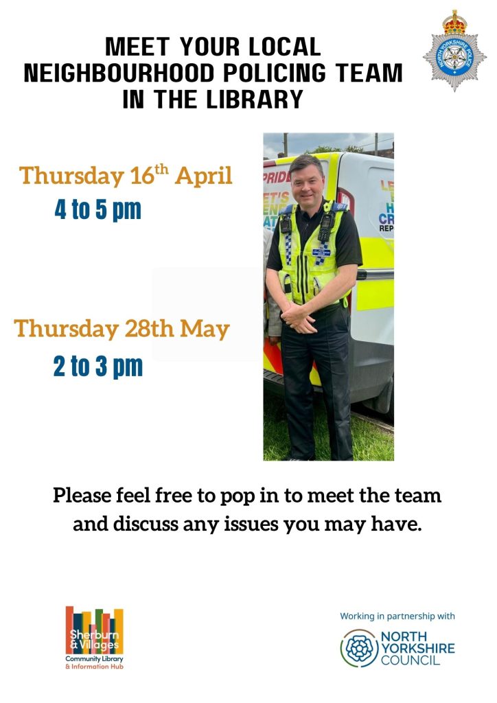 Neighbourhood Police drop-in session 1 Police drop in Apr May 2026