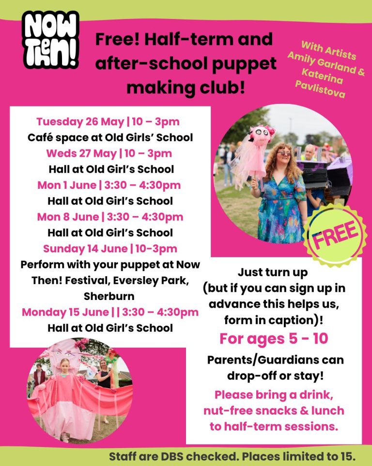 Events 1 Poster for puppet making class